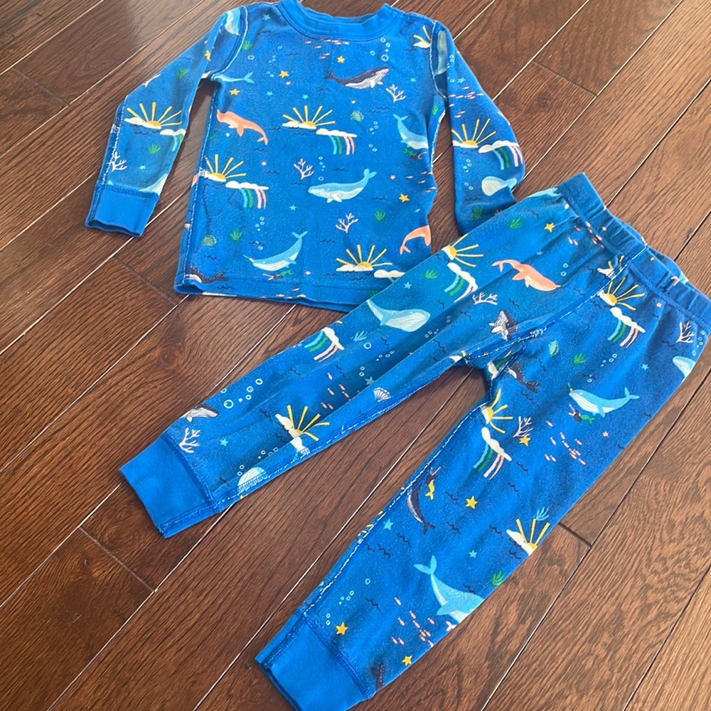 Hanna Andersson long sleeve pjs 3t under the sea
